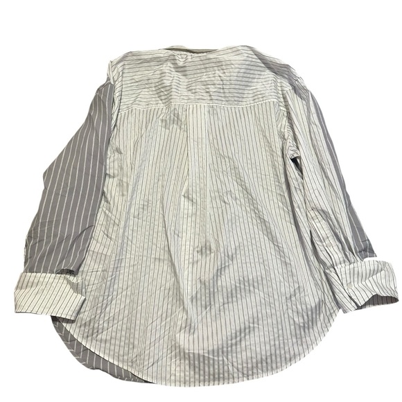 NWT Zara• Women’s oversized great & white striped  button down size medium - Picture 4 of 10